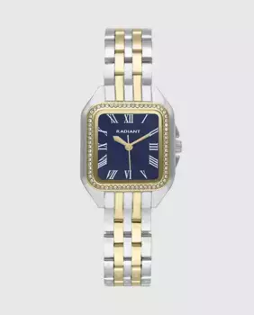 Женские часы Bahamas luxe RA643204 из стали с двухцветным ремешком Radiant, серебряный