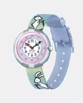 Женские часы Be Hoppy! FBNP207 из синего переработанного ПЭТ с принтами Flik Flak