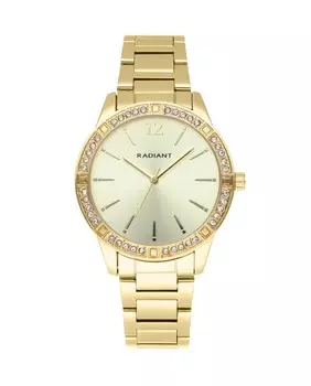 Женские часы блестящие пастели RA566204 со стальным и золотым ремешком Radiant, золотой