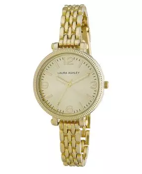 Женские часы-браслет с золотыми звеньями Laura Ashley, золотой