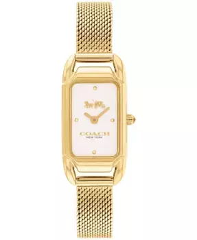 Женские часы Cadie на стальном браслете, 17.5 x 28.5 мм COACH, желтый