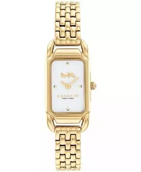Женские часы Cadie с золотистым браслетом 17,5 ммX28,5 мм COACH, золото