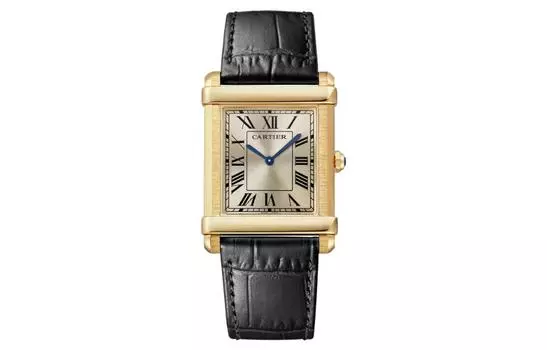 Женские часы CARTIER TANK DE с ручным механизмом, циферблат 39,49*29,2 мм, золотой