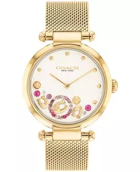 Женские часы cary с сетчатым браслетом из нержавеющей стали 34 мм COACH