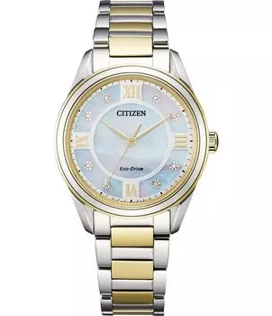 Женские часы Citizen Arezzo с тремя стрелками и двухцветным браслетом из нержавеющей стали