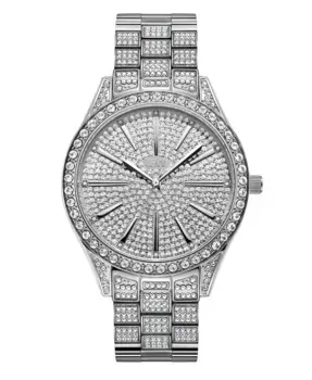 Женские часы Cristal Diamond (1/8 ct.общ.) из нержавеющей стали Jbw, серебряный