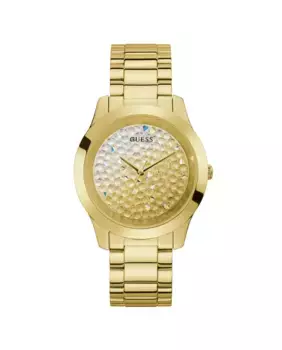 Женские часы Crush GW0020L2 из стали и золотого ремешка Guess