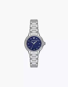 Женские часы Emporio Armani с тремя стрелками, нержавеющая сталь, ar11630, серебристый цвет
