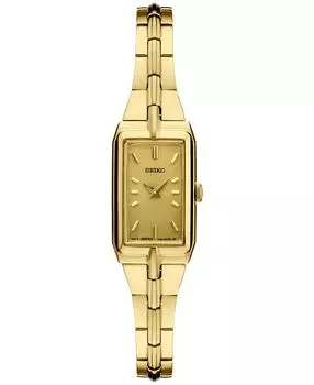 Женские часы Essential золотистого цвета с браслетом из нержавеющей стали, 15 мм Seiko, золотой