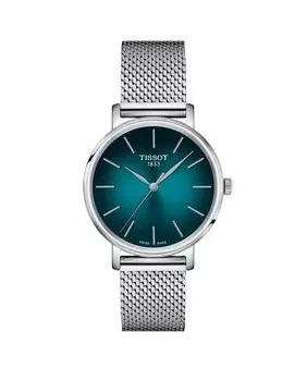 Женские часы Everytime с серебристым стальным ремешком Tissot, серебро