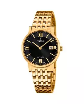 Женские часы F20021/3 Swiss Made сталь Festina, золотой