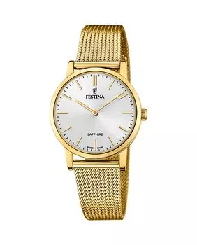 Женские часы F20023/1 Swiss Made, сталь Festina, золотой