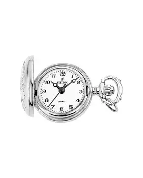 Женские часы F2032/1 Серебристые стальные карманные Festina, серебро