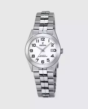 Женские часы F20438/1 Acero Classico из серебристой стали Festina, серебряный