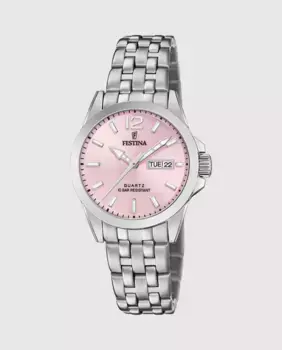 Женские часы F20455/2 Acero Classico в серебристой стали Festina, серебряный