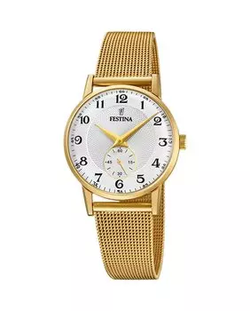 Женские часы F20573/1 Steel Classic стальные Festina, золотой