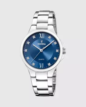 Женские часы F20582/3 Mademoiselle из серебристой стали Festina, серебряный
