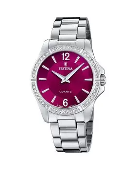 Женские часы F20593/2 Mademoiselle из серебристой стали Festina, серебро