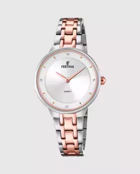 Женские часы F20626/1 Mademoiselle из серебристой стали Festina, серебрянный