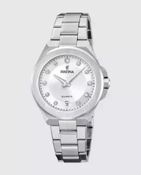 Женские часы F20700/1 Mademoiselle из серебристой стали Festina, серебрянный