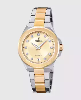 Женские часы F20702/2 Mademoiselle из двухцветной стали Festina, мультиколор