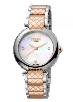 Женские часы Ferre Milano с черным циферблатом из нержавеющей стали