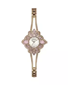 Женские часы Flora GW0681L3 из стали с ремешком из розового золота Guess