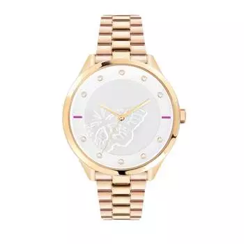 Женские часы Furla Metropolis с серебристым циферблатом из нержавеющей стали, золотой
