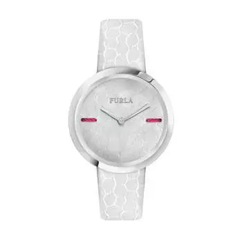 Женские часы Furla My Piper с белым циферблатом из нержавеющей стали из телячьей кожи