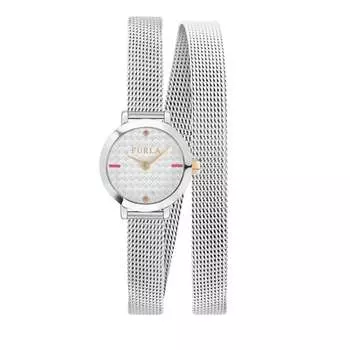 Женские часы Furla Vittoria с серебристым циферблатом из нержавеющей стали, золотой