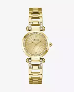 Женские часы Ginger GW0869L4 из стали и золотого ремешка Guess