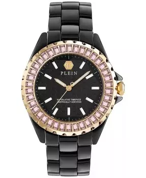 Женские часы Heaven Black с керамическим браслетом, 38 мм Philipp Plein, черный