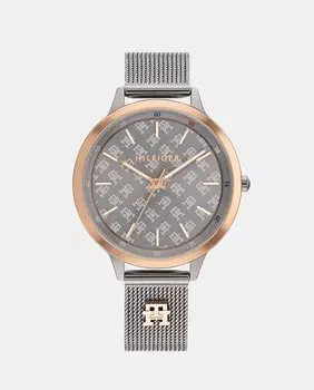 Женские часы Iris 1782587 серые стальные Tommy Hilfiger, серый