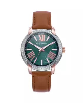 Женские часы из коллекции CHIC со стальным корпусом и коричневым кожаным ремешком Viceroy