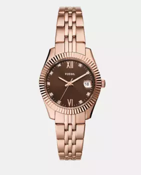 Женские часы из розовой стали ES5324 Fossil