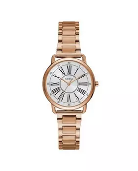 Женские часы Jackie W1148L3 из стали с ремешком из розового золота Guess, золотой