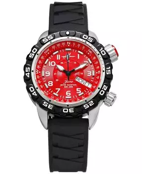 Женские часы Jane с черным силиконовым ремешком, 35 мм Abingdon Co.