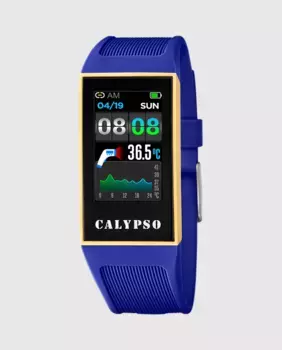 Женские часы K8502/2 Синие резиновые умные часы Calypso, синий