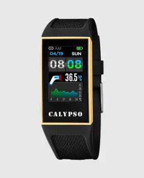 Женские часы K8502/4 Черные резиновые умные часы Calypso, черный