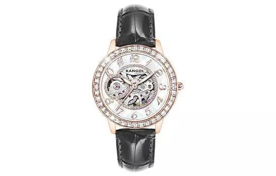 Женские часы KANGOL, Black Strap Double-Sided Cut-Out Women's