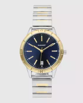 Женские часы Kim RA660202 из стали с двухцветным ремешком Radiant, серебряный