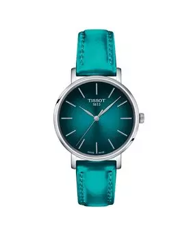 Женские часы коллекции Everytime из цветной ткани Tissot, серебро