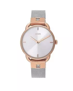 Женские часы Let Mesh в розовом стальном корпусе Tous, розовый