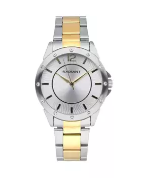 Женские часы Lexa RA568202 из стали с ремешком из двухцветного золота Radiant, серебряный