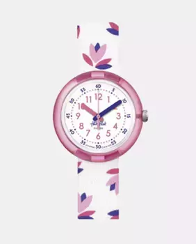 Женские часы Маринетт FPNP095 белого цвета из ПЭТ с принтами Flik Flak, розовый