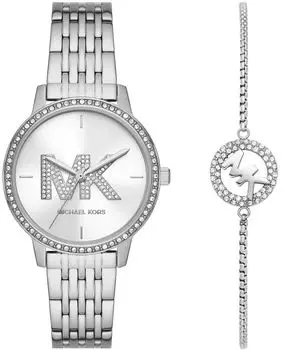 Женские часы Melissa с тремя стрелками из нержавеющей стали, 35 мм Michael Kors, серебро