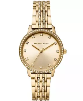 Женские часы Melissa с золотистым браслетом из нержавеющей стали, 35 мм Michael Kors, золото