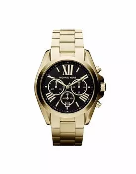 Женские часы Michael Kors Bradshaw с хронографом, из нержавеющей стали золотистого оттенка — ЗОЛОТО