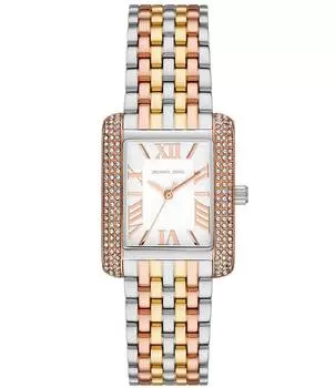Женские часы Michael Kors Emery с трехцветным браслетом из нержавеющей стали с тремя стрелками, мультиколор