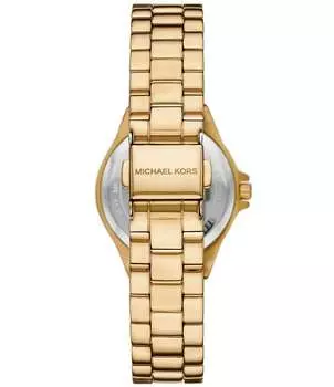 Женские часы Michael Kors Lennox с трехстрелочным золотистым браслетом из нержавеющей стали, золотой